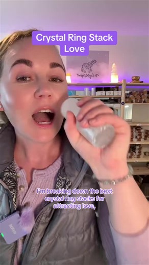 Attracting Love with Crystal Ring Stacks