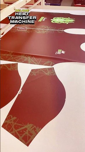 Sublimation Transfer on Jersey Fabric | Delone HT1800/600 Pro Heat Transfer Machine Demo