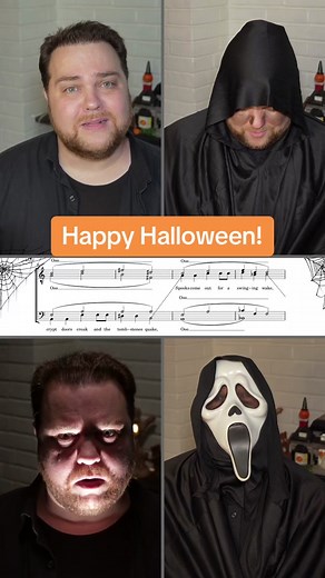 Grim Grinning Ghosts!! Happy Halloween everyone! This is the most fun I’ve had doing a video. Hope you enjoy this arrangement from Arthur Sauls! #fyp #fypシ #foryou #foryourpage #fup #timtracks #harmony #singing #halloween #disney #music #acappella #multitrack #barbershopquartet