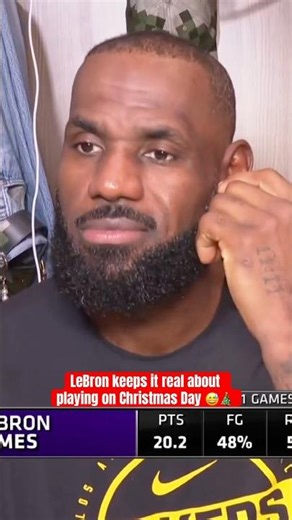 Bron on playing on Christmas 🎅