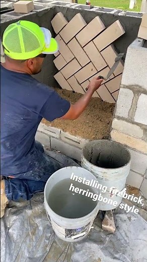How to install firebrick, herringbone style