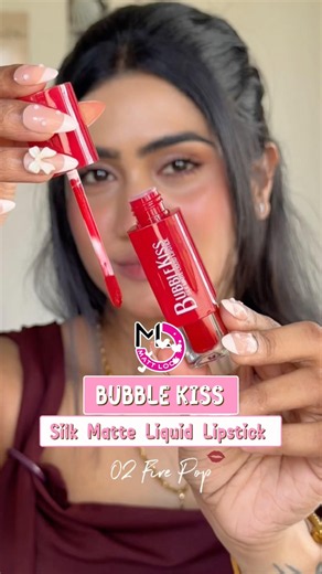 Mattlook Bubble Kiss 02 Fire Pop ❤️ | Silk Matte Liquid Lipstick | 2/24