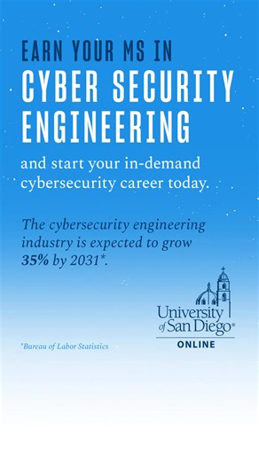Take the next step in your Cyber Security career with a MS in Cyber Security Engineering from USD Online. In 20 mo., you’ll gain the skills to tackle the most complex cybersecurity threats. | USD Master of Science in Cyber Security | Facebook