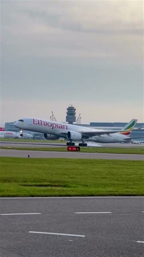 A350 Touchdown in Style #ethiopianairlines