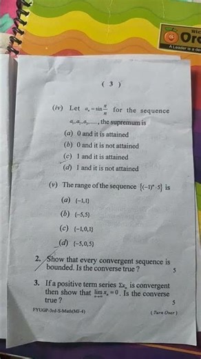 bsc sem 3 mathematics