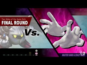 Meta Knight VS Master Hand & Crazy Hand. Final boss Classic mode. Super Smash Bros. Ultimate