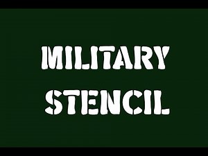 Military Fonts | 10 Military Inspired Stencil Fonts