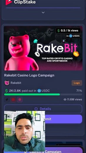 ClipStake Logo Sponsorship | Instagram Reels & YouTube Shorts Logo Promotion