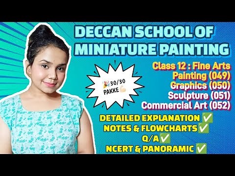 Deccan School of Miniature Painting : Unit 2 | Class 12 - Fine Arts | CBSE | Notes + Q/A