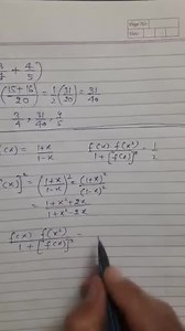 function OpT. mathAlgebraIf f(x)=\frac{1 x}{1-x}, show that: ... | Filo