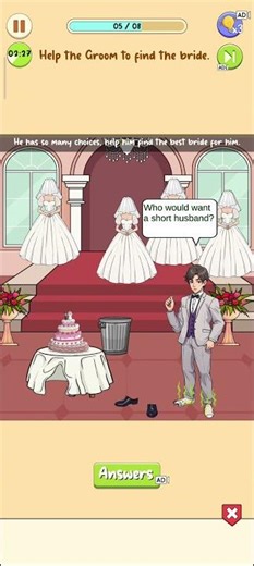 Find the bride #games #brainmasti #logicpuzzles #gaming #logicgames #funny