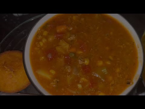 Ground Turkey Vegetable Soup!!