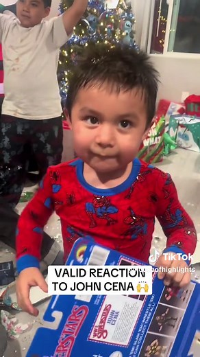 John Cena's Biggest Fan Reacts to Christmas Gifts