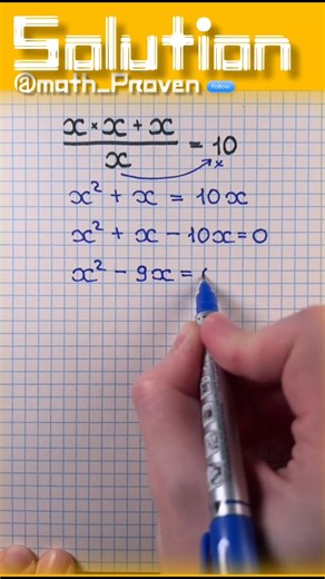 Math_proven on Instagram: "💡Math Trick You Didn't Know Solve for X in seconds! 🔥 Easy algebra trick 😎✏️ Quick method to solve algebra equations! Perfect for students, competitive exam prep, and anyone learning basic math. 📚Learn math visually, one notebook page at a time. Follow 👉Gmath_proven for quick math hacks loved in 🇮🇳🇹🇷🇲🇨🇺🇲 and worldwide!🌍 solve for x, algebra trick, easy algebra steps, math tutorial equation solving, basic algebra lesson, study hack, math reel global,algebr