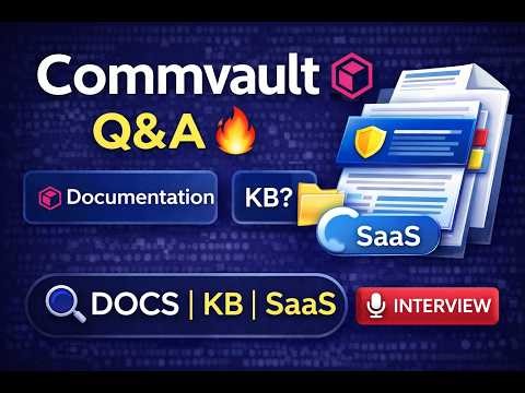 Commvault Documentation & Resources Interview Q&A 🔥 | Must-Know for Admins #Commvault #tech