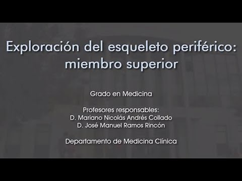 Exploración osteomuscular del miembro superior
