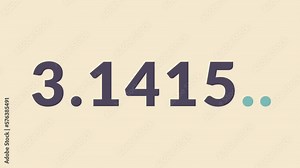 celebrating happy international pi day attractive text and number animation