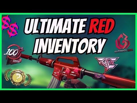 The ULTIMATE RED CSGO INVENTORY! The Best Red CS:GO/CS2 Skins 2023!
