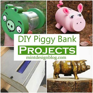 26 DIY Piggy Bank Projects For Kids To  Save Bucks