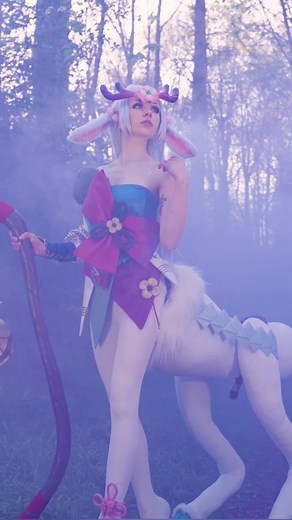 Took my centaur cosplay to a forest 🍃 #leagueoflegends#cosplay#leagueoflegendscosplay