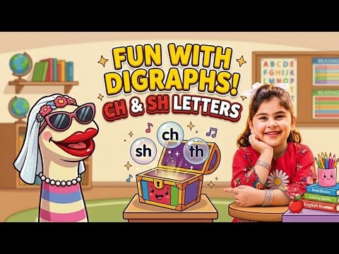 Digraphs 'ch' and 'sh' for Kids | Phonics Lesson | Learn with Mirha
