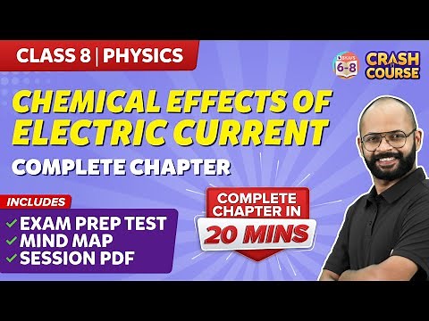 Chemical Effects of Electric Current- Complete Chapter | Mindmap with Explanation | Class 8