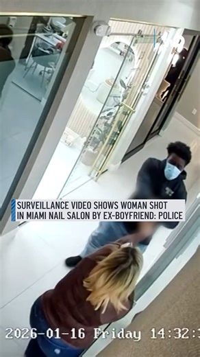 New surveillance video shows the moment authorities said a man shot his ex-girlfriend at the Miami nail salon where she works. The ex-girlfriend said Jocelyn had been continuously calling and texting her about their relationship and had recently discovered she'd been communicating with another male, the report said. More information here: http://on.nbc6.com/h2ZTGGM #shoot #nailsalon #miami | NBC 6