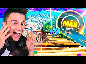 ¡ALCANZO LA MÁXIMA VELOCIDAD DESLIZÁNDOME!! *MITOS DE FORTNITE* - Ampeterby7