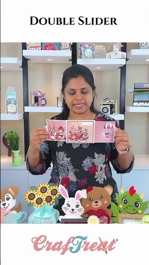 ✨Craftreat Double Slider Card Blanks make interactive, fun handmade cards extra special!💌✨#craftreat