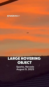 Check out this sighting from Sparks, Nevada. 🛸 The witness said the object "looked too big to be a drone"... what do you think it is?🧐 #UAP #UFO #nevada | Enigma Labs
