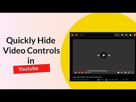 How to Quickly Hide Video Controls in YouTube Full Screen Mode