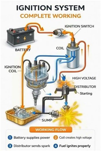 ⚡ Ignition System #automobile #mechanic