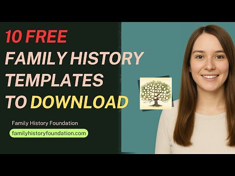 10 Free Family History Templates to Download: Organize, Share, and Display Your Tree