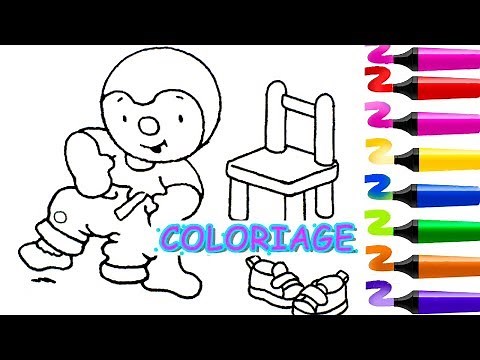 Tchoupi à l’école | Tchoupi et ses amis | Coloriage TCHOUPI s'habille tout seul!