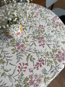 Oval Tablecloth. Waterproof Tablecloth With Floral Print.cottagecore Decor. Table Setting.this Effect Retains Spilled Liquids on the Surface - Etsy
