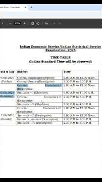 UPSC IES ISS EXAM DATE OUT2026|| #exam #education #ias #upsc #upscexam #upsccse #srgoro