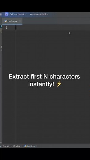 Extract First N Characters in Python ✂️ One-Line Trick #shorts