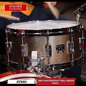 The Terminator by Tama Drums is back...in stock. https://drumcenternh.com/products/tama-mastercraft-bell-brass-snare-drum-14x6-5 | Drum Center of Portsmouth