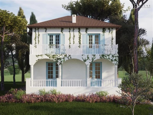 Spanish Revival House Plan PDF – 26x30 (1140 SF) | 2-bedroom 2-storey Cottage Blueprint - Etsy