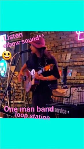 (직관live)#elbow sound?^^🙂#one man band#loop station live(#from Japan)