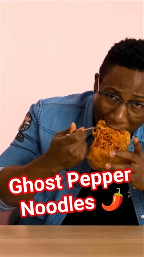 GHOST PEPPER CONTEST 🌶️ #eating #contest #eatingshow #foodshow #rivals #ghostpeppernoodles #spicy