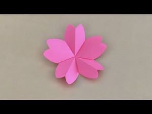 ORIGAMI CHERRY BLOSSOM | SAKURA FLOWER EASY TUTORIAL