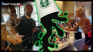 8.5K views · 126 reactions | A Starbucks customer in NYC was caught throwing supplies, climbing on counters, and yelling at employees. | American Voices | Facebook