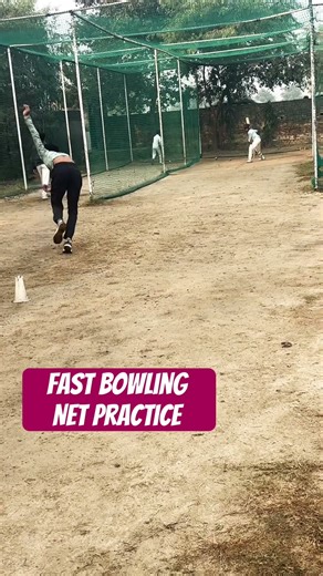 Fast bowling net practice #motivation #cricket #viral #shorts #shortvideo #fastbowling