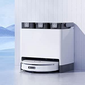 Generic 2024 Best AI Robot Vacuum Cleaner 6000Pa Room Cleaner Robot Auto Cleaning and Dry Mop with APP Control, White