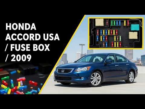 2009 Honda Accord USA Fuse Box Diagram – Location, Layout and Fuse Functions Explained