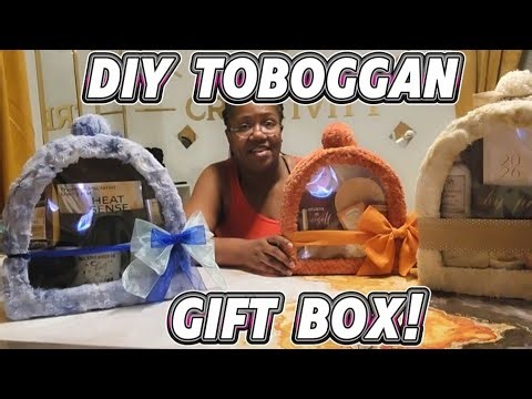 HOW TO MAKE A TOBOGGAN (winter hat) GIFT BOX! HOLIDAY SERIES