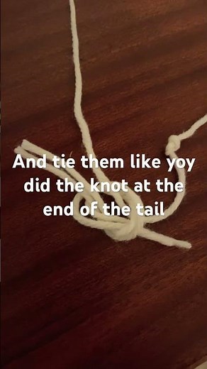 How to make a yarn therian tail pt.1