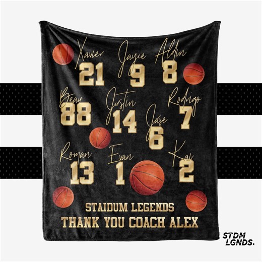 Amber Outlaws Signature Basketball, Personalized Blanket; 2 Sizes: 50"x60", 60"x 80" - Etsy