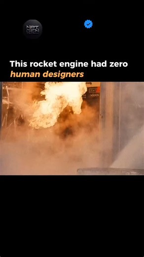 Nextgenintelligen on Instagram: "Meet NEURON,🚀 an algorithm that uses physics and engineering rules (not training data) to design fully functional rocket engines from scratch. This aerospike engine was 3D-printed in ONE piece from copper Uses BOTH super-cold liquid oxygen (-183°C) AND kerosene for cooling Burns at 3,000°C - hot enough to melt steel. So cold on the outside it creates frost while running Green flames = copper burning (oops,but that's how you learn!) Every test makes the next desi